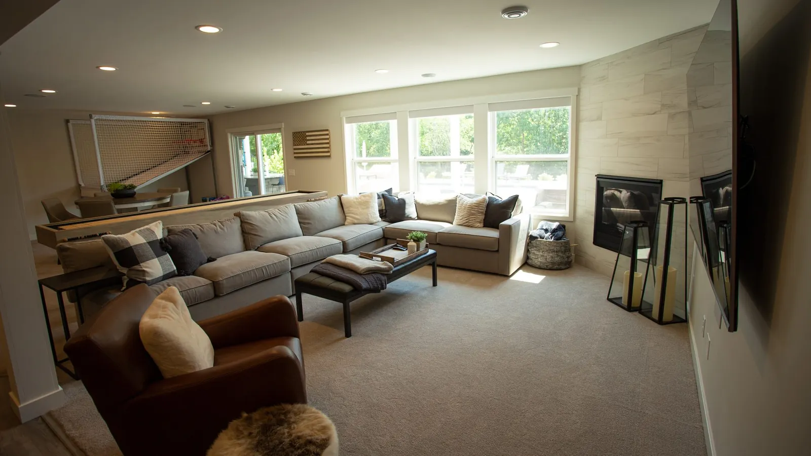 Basement finish after chanhassen MN by BN Builders