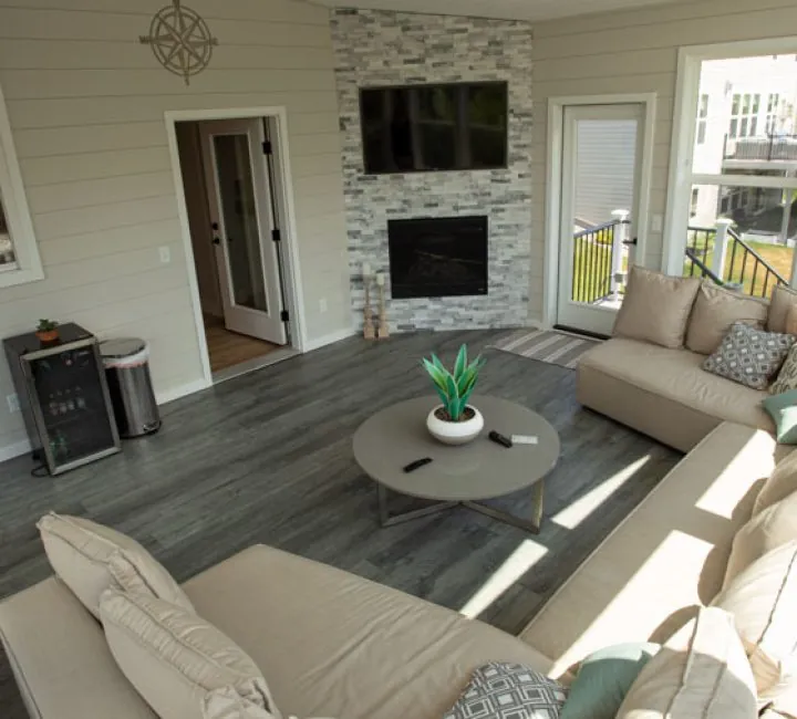 Porch built by BN Builders