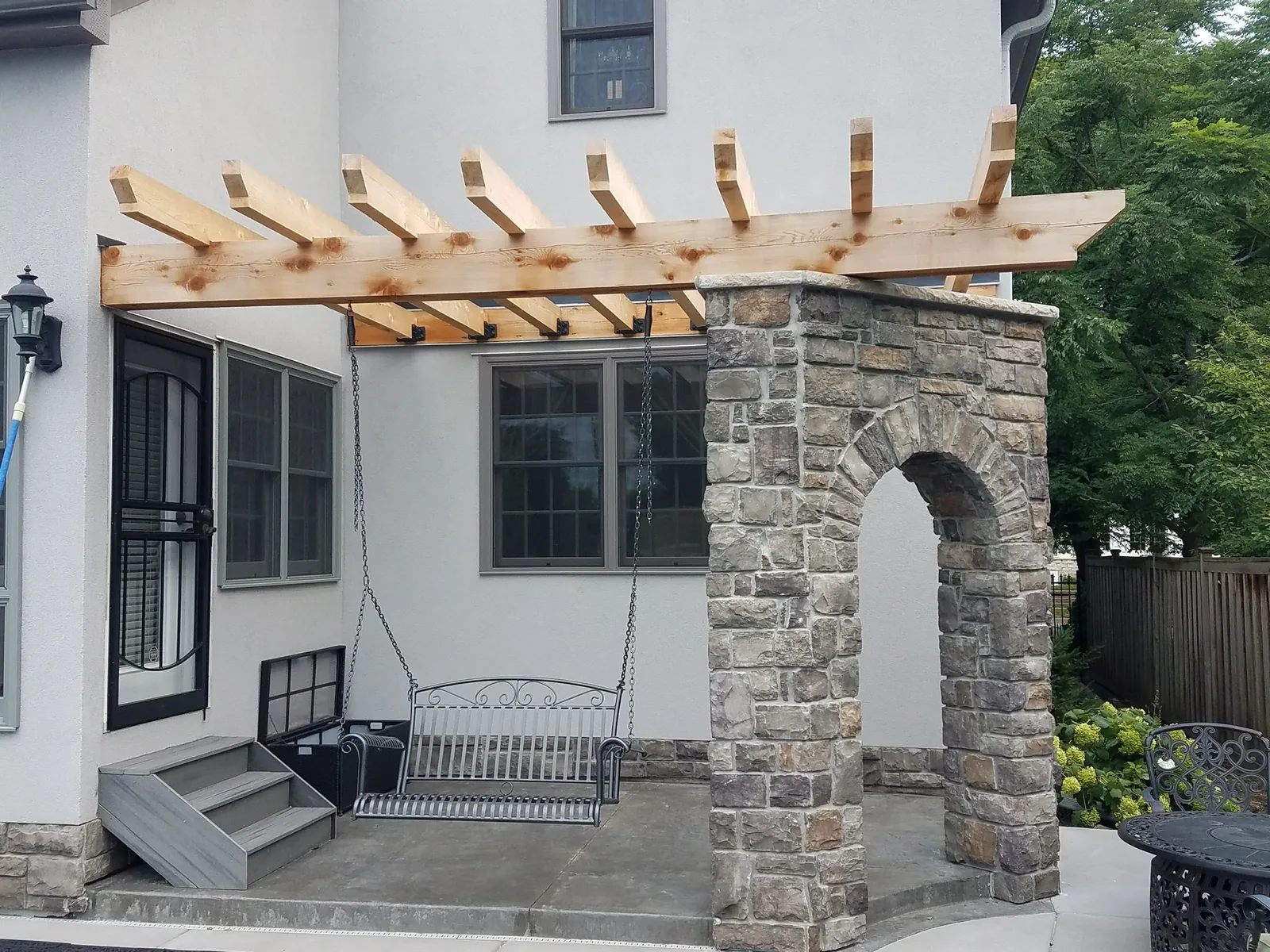 Pergola patio after minneapolis MN by BN Builders
