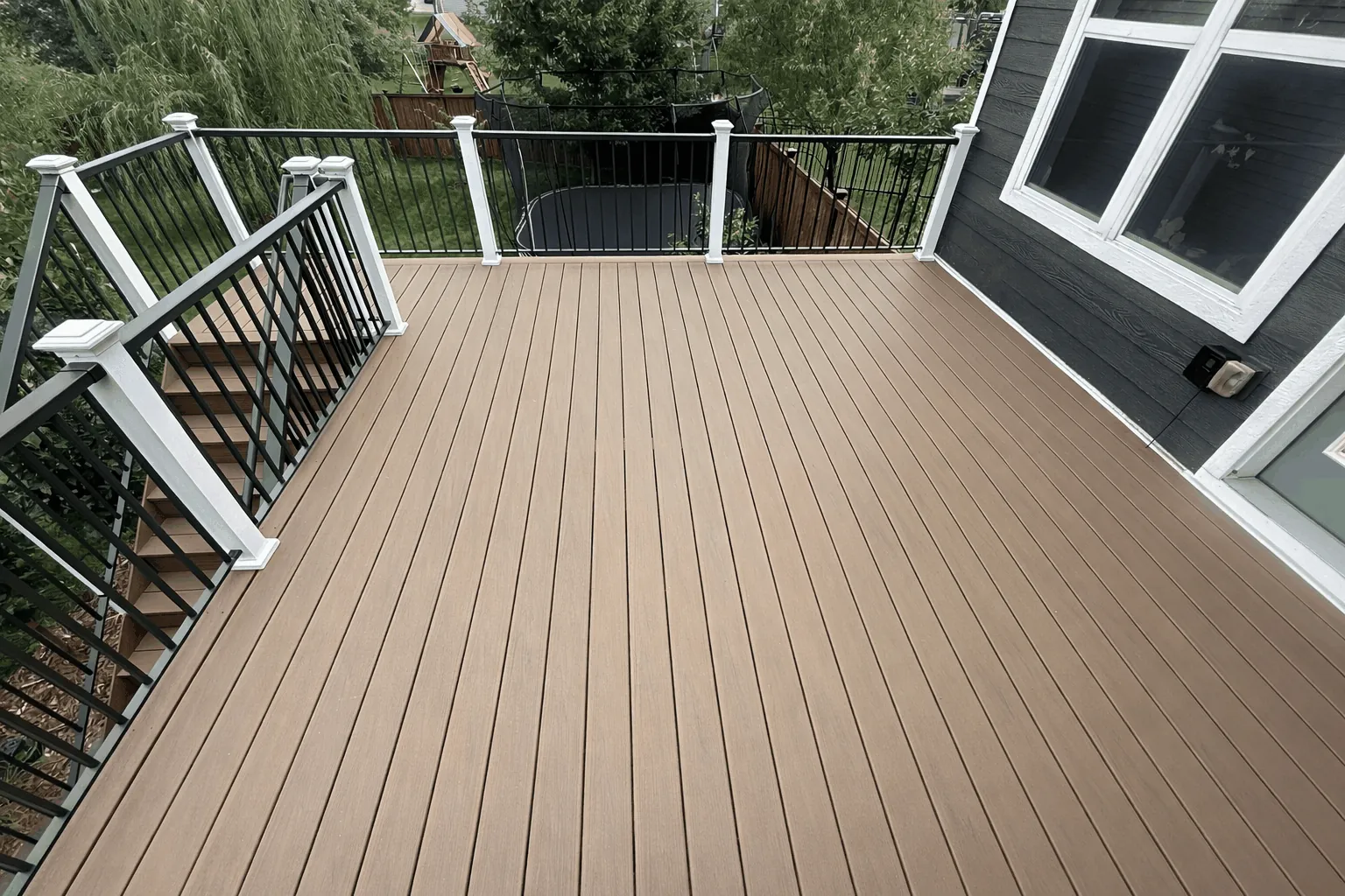 Trex deck after bloomington MN by BN Builders